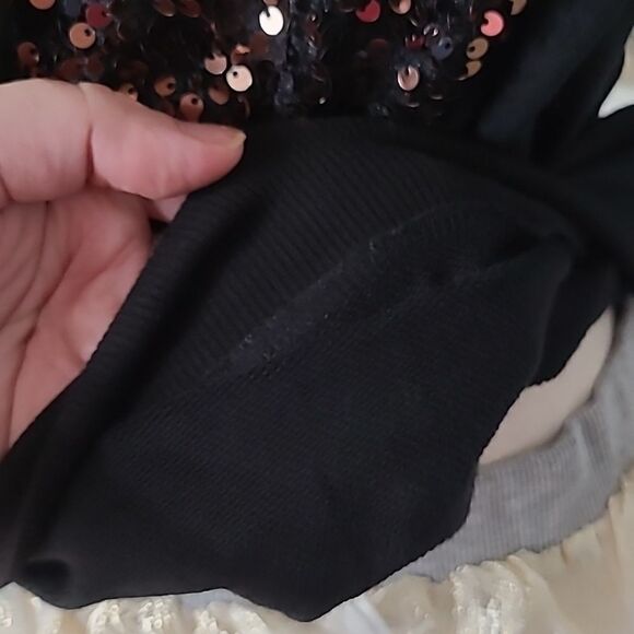 💲1️⃣0️⃣ Bundled ✔️Bronze Sequin Chevron Hoodie sz Small Medium - Picture 12 of 14